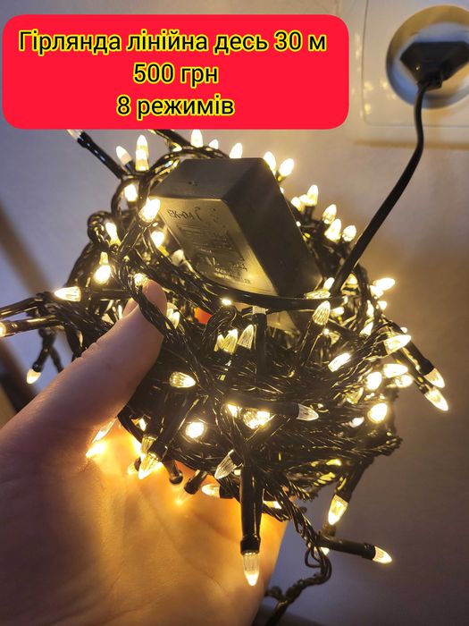 Новорічні Іграшки та гірлянди