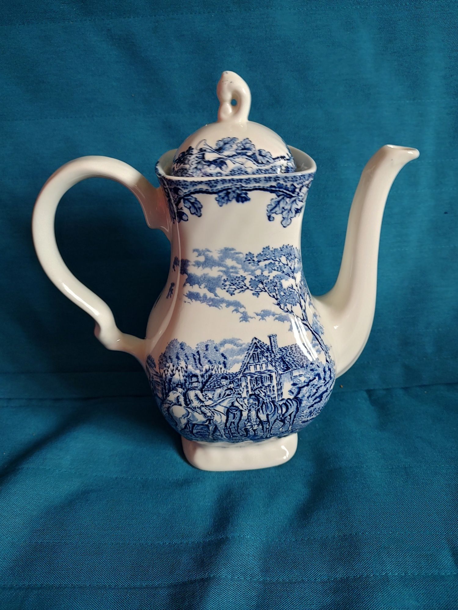 Порцеляновий чайник Myotts, Country Life, синій, Англія