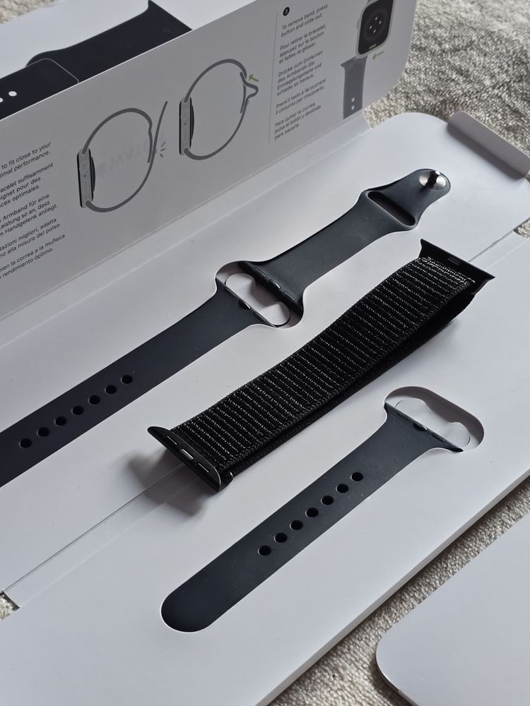 Smartwatch Apple Watch Series 7 GPS 41mm Cellular Czarny 100% Zestaw