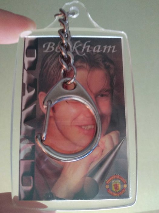David Beckham (Keychain Chaveiro - Manchester United Keyring Futebol)