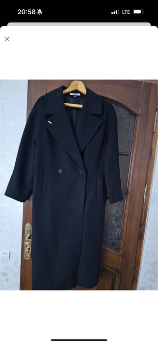 шерстяне пальто довге