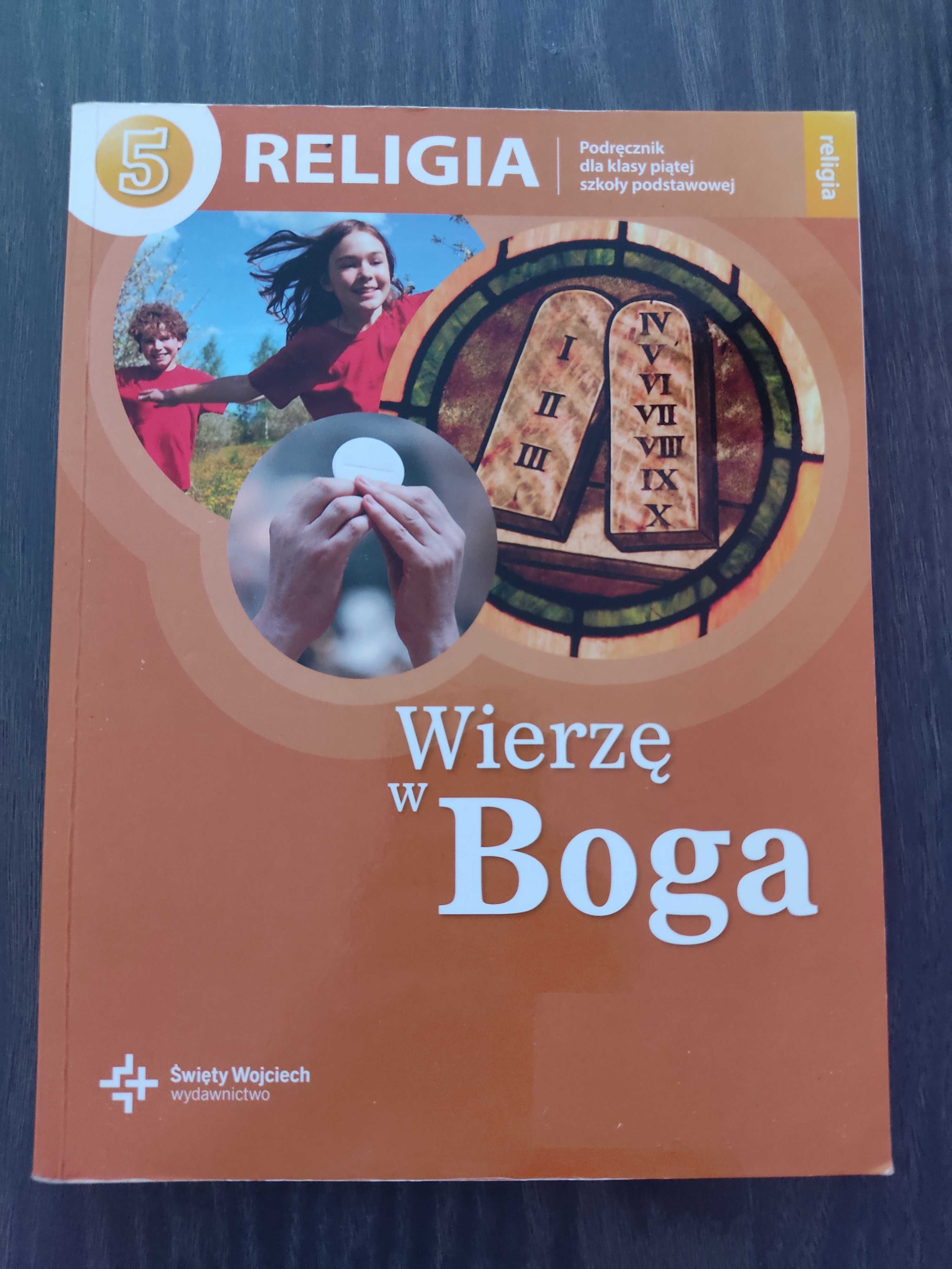 Podręcznik do religii dla klasy 5, wydawnictwo Święty Wojciech.