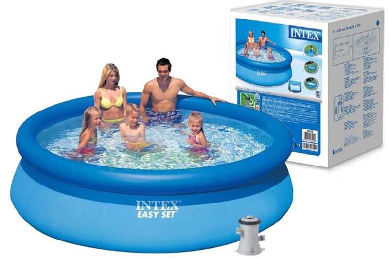 Надувной бассейн INTEX EASY SET POOL 28120, 28122 интекс 305 x 76 см
