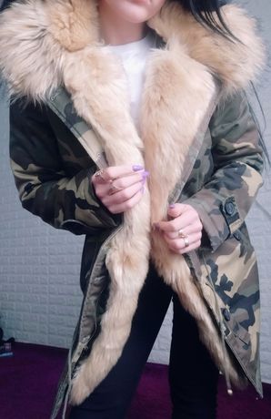 Курточка зимова Парка з мєхом розмір 42-44