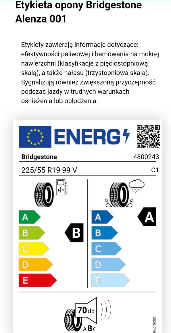 Nowe opony BRIDGESTONE ALENZA 225/55 R19 99V DOT 24 - 10Km