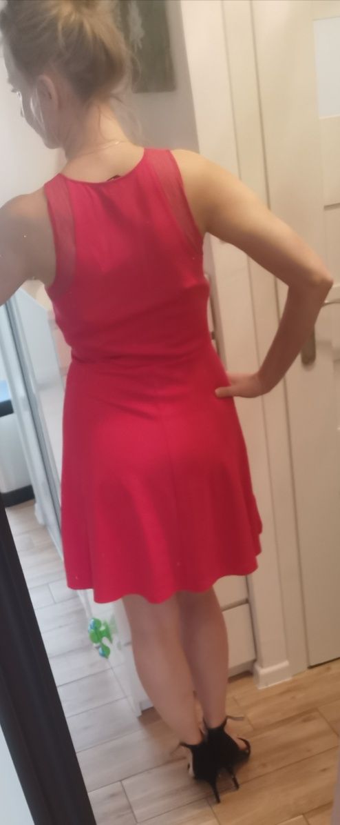 Świąteczna Czerwona sukienka H&M