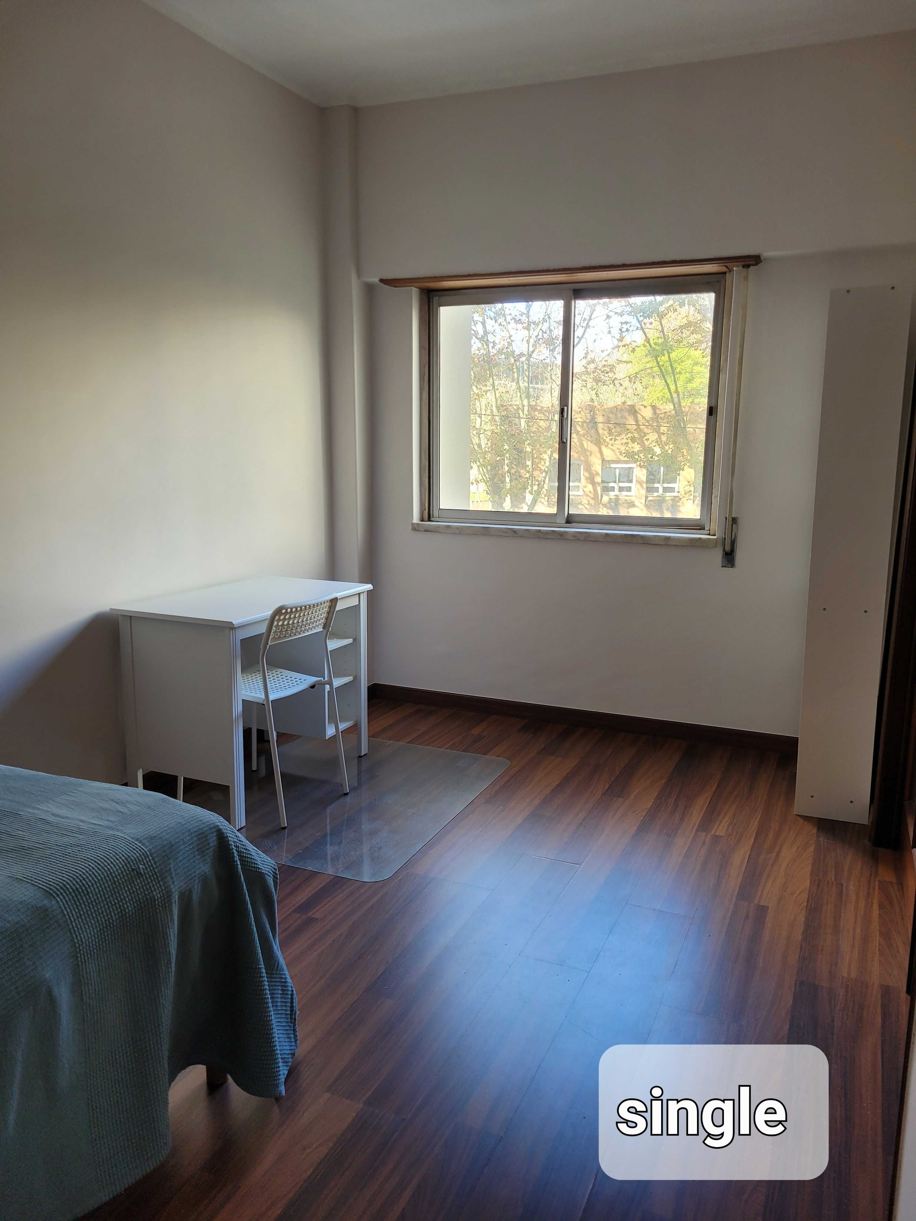 quartos  para estudantes  / professores deslocados - metro