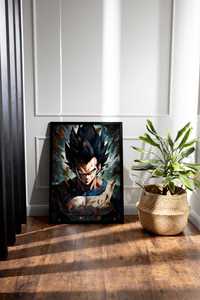 Plakat na Ścianę Obraz Dragon Ball Z Vegeta SSJ2 Anime 50x70 cm