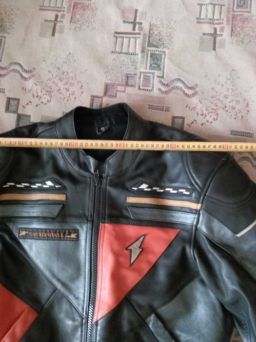 Мото куртка шкіряна