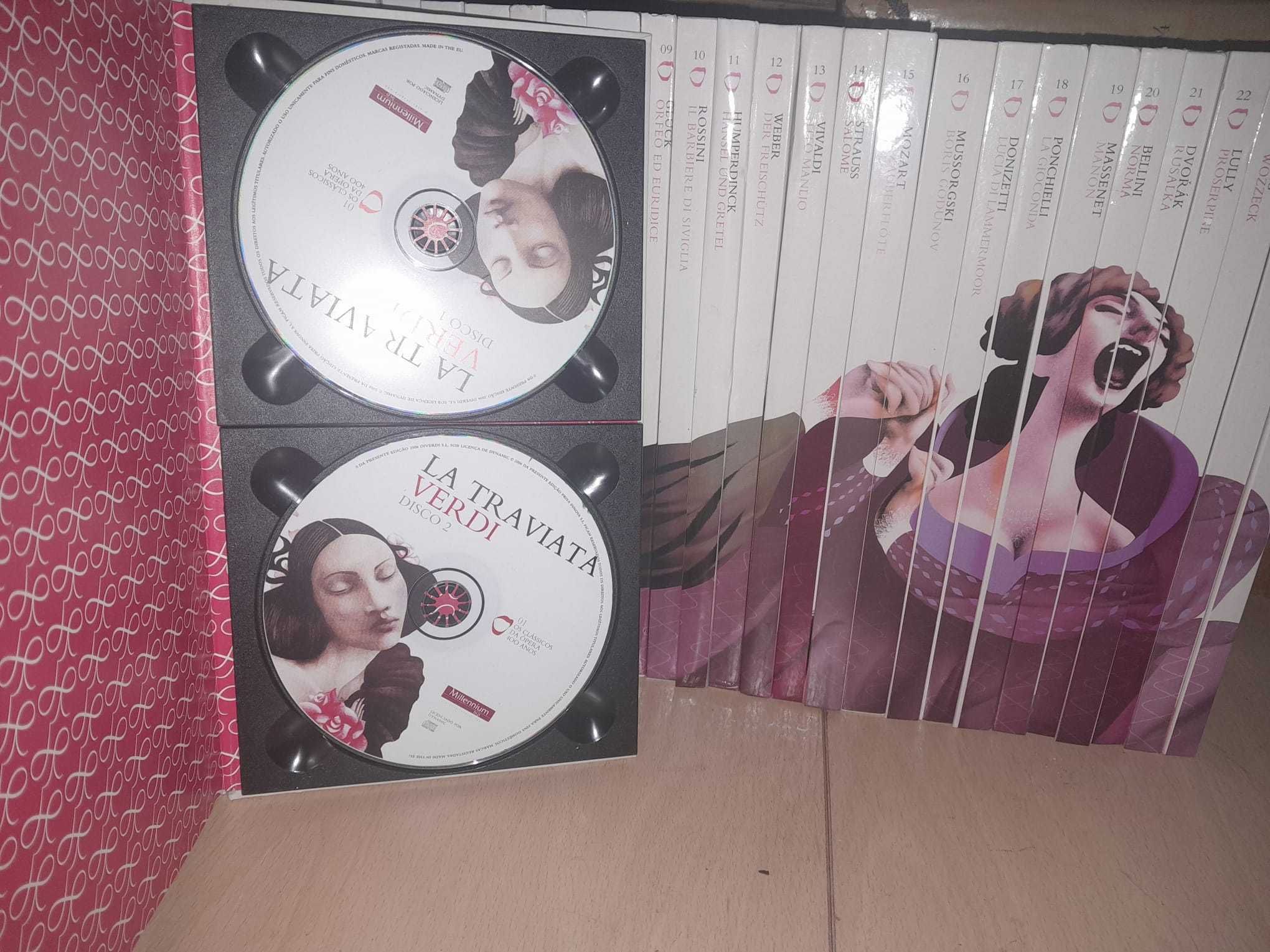 Coleção COMPLETA “Clássicos da Ópera” – 25 Livros com CD (2 CD's cada)
