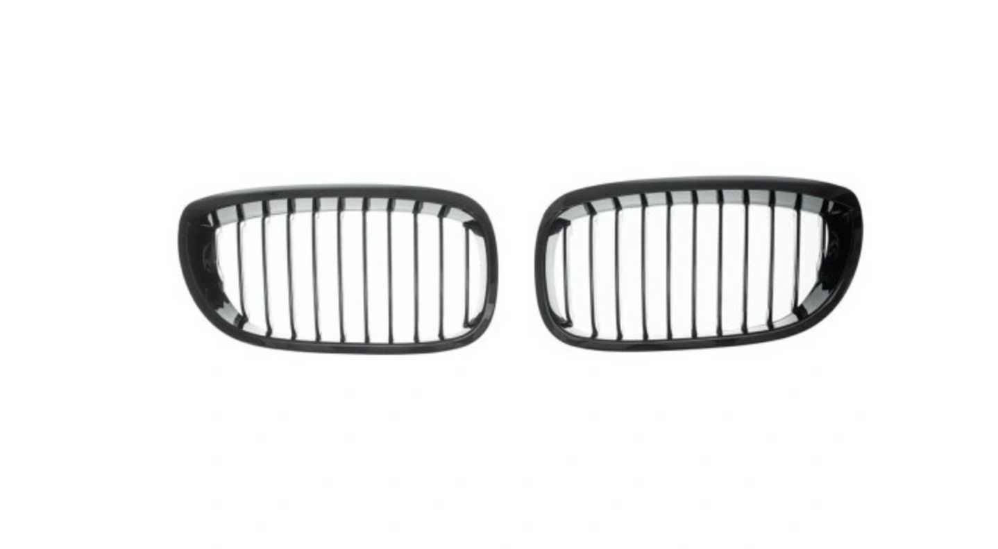 Atrapa Grill Nerki BMW 3 E46  coupe cabrio 03-05 BLACK połysk komplet