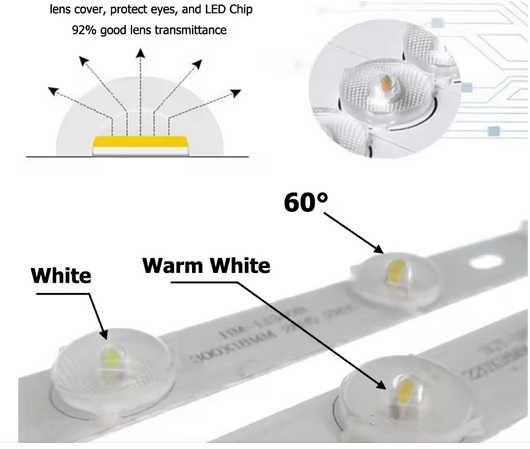 LED moduł świetlny 2835. Listwa taśma LED do lamp i plafonów