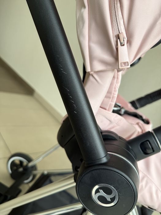 Cybex Mios 2.0 Simply Flowers Pink silver srebrna rama różowy kwiaty