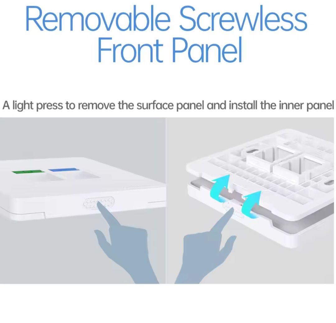 Gniazdo internetowe podtynkowe RJ45 Keystone cat 6 AMPCOM