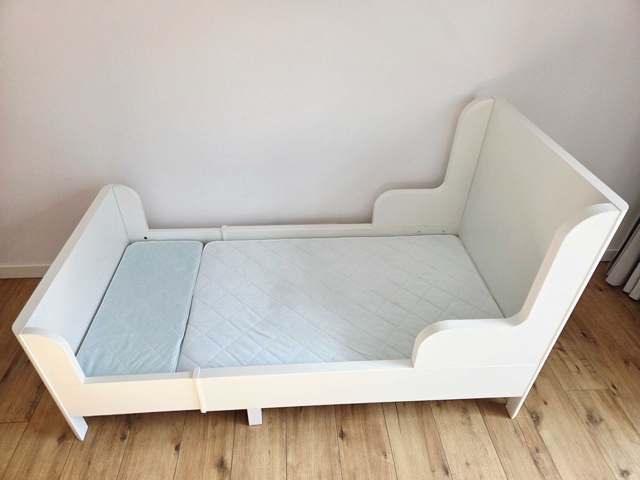 Łóżko Busunge IKEA BIAŁE + stelaż + materac
