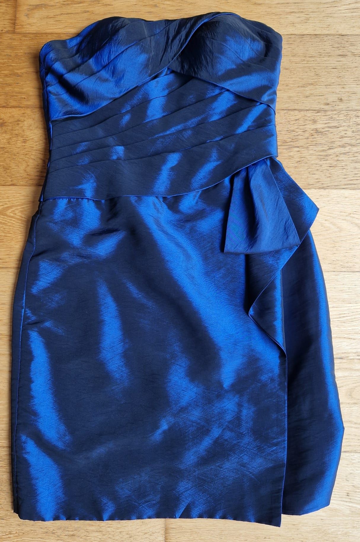 Vestido azul cerimónia - tamanho 38