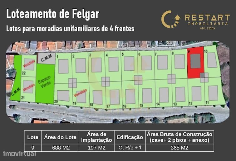 18 Lotes  Para construção de moradias individuais e unifamilares com c