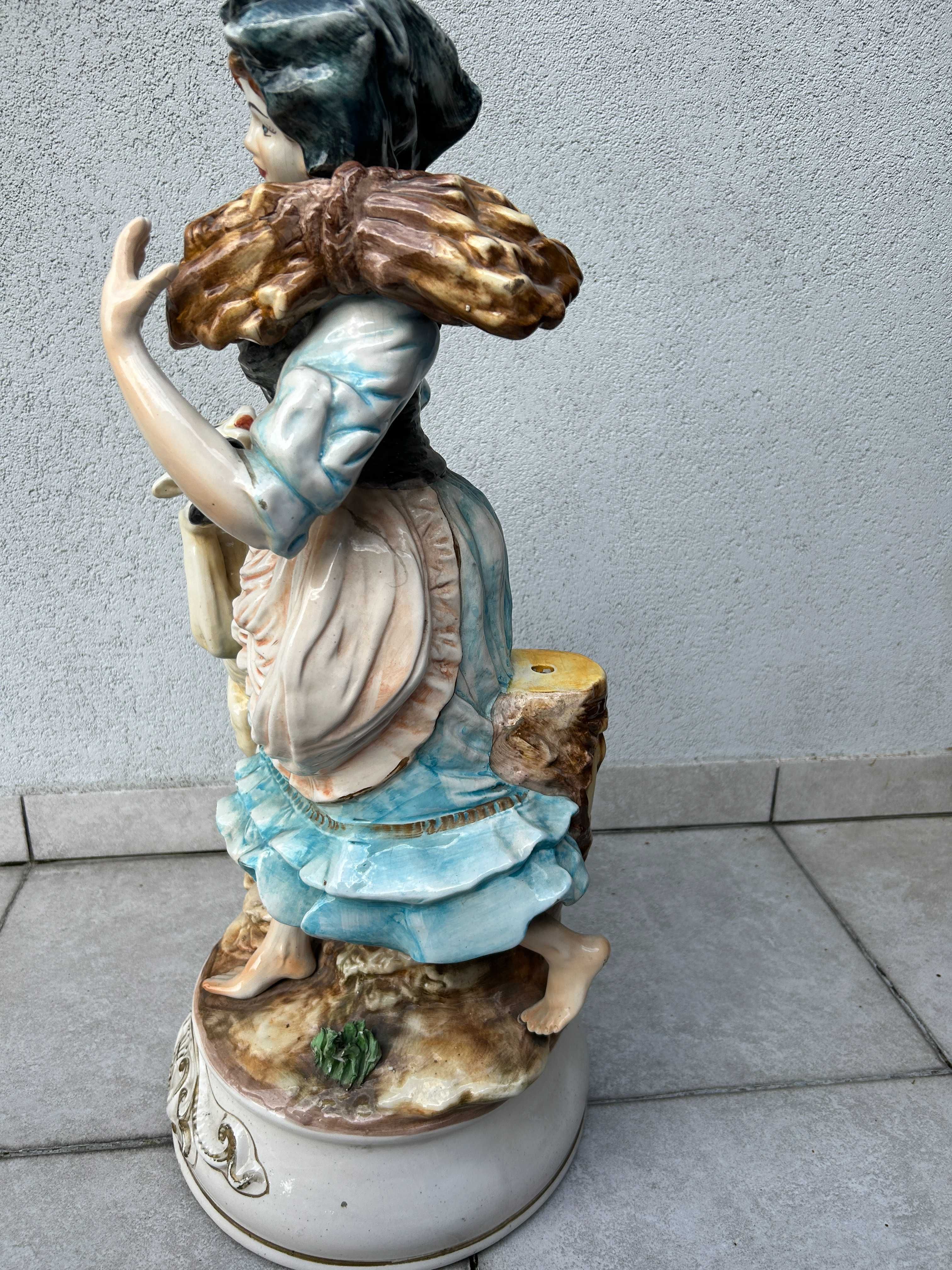 CapoDimonte Capo de Monte 2szt - duże podstawy lamp lata 60-70