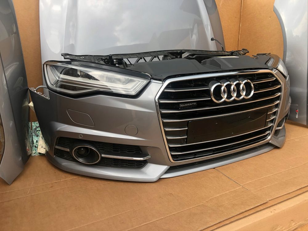 Audi a6 c7 lift lz7g  s-line przód  maska zderzak pas lampy