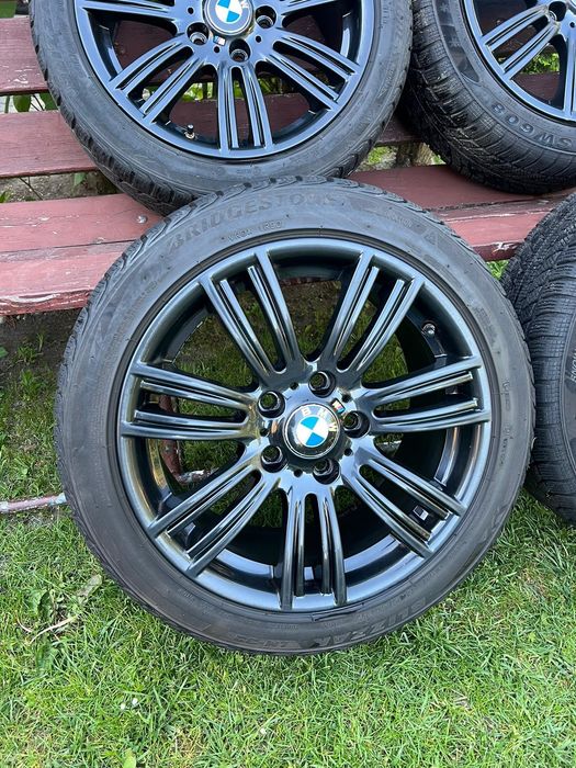 Komplet kół 5x120 BMW M383 opony czarne felgi 17" Mpakiet f20 f21 e87