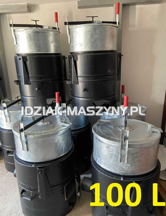 Parnik węglowy parownik ocynkowany Pojemność: 60L / 100L /160L Szamot