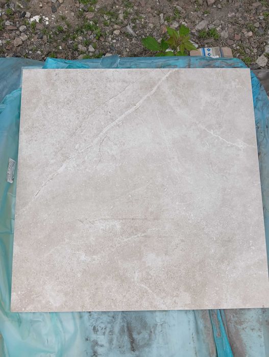 Бежевая Плитка на пол и стены Space stone 600х600х8 мм