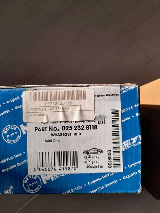 Pecas para mini one 1.4 d.