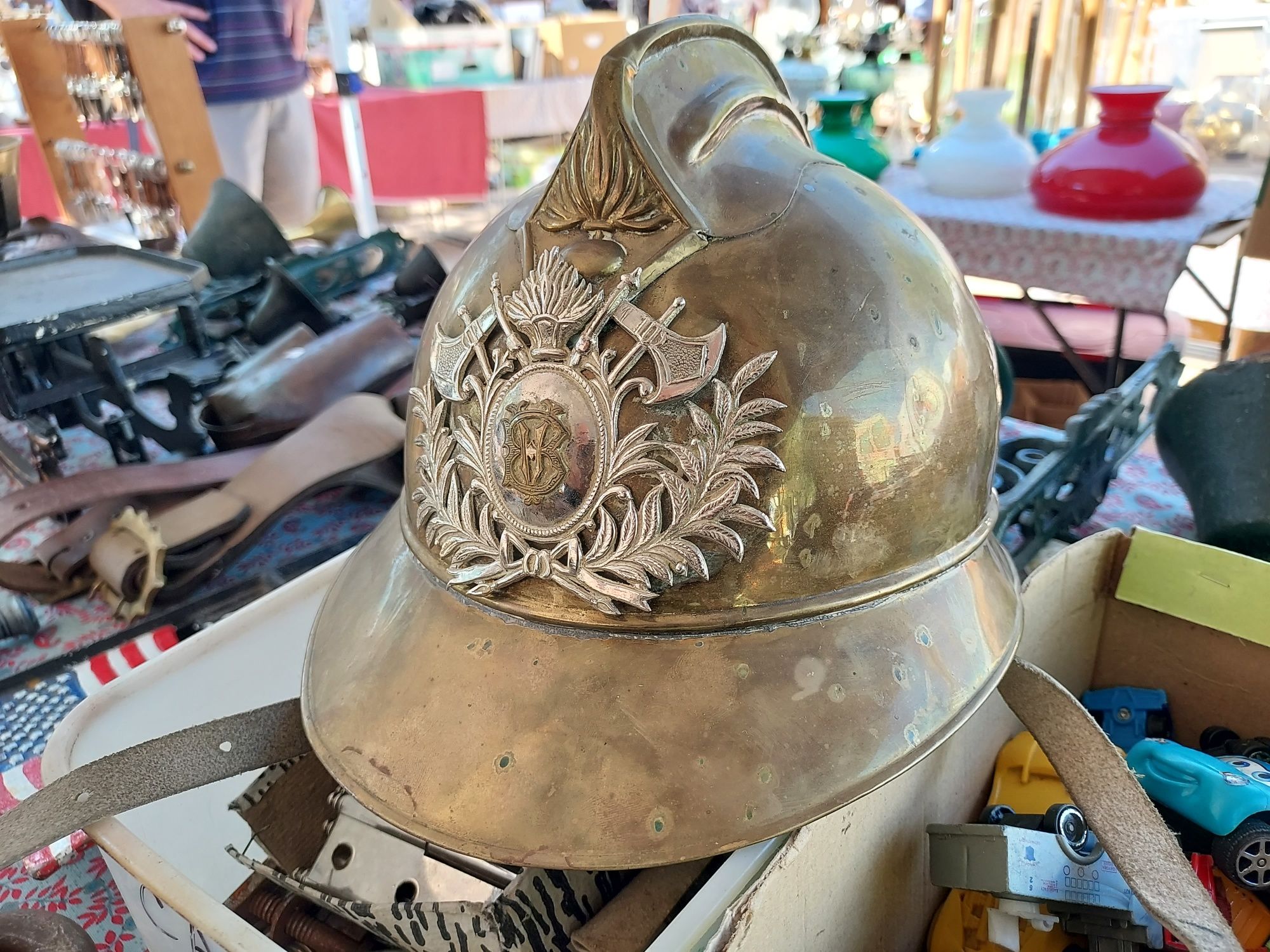 Antigo capacete bombeiros