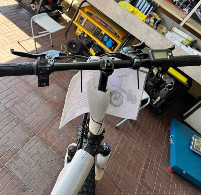 фетбайк 25 ач 1200 в електробайк електро велосипед запас 70 км shimano