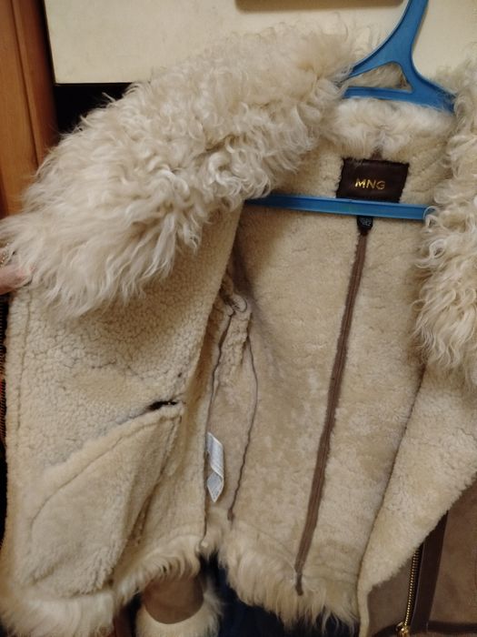 Дублёнка, натуральная замша и мех.