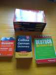 Conjunto de Livros e Dicionários de língua Alemã