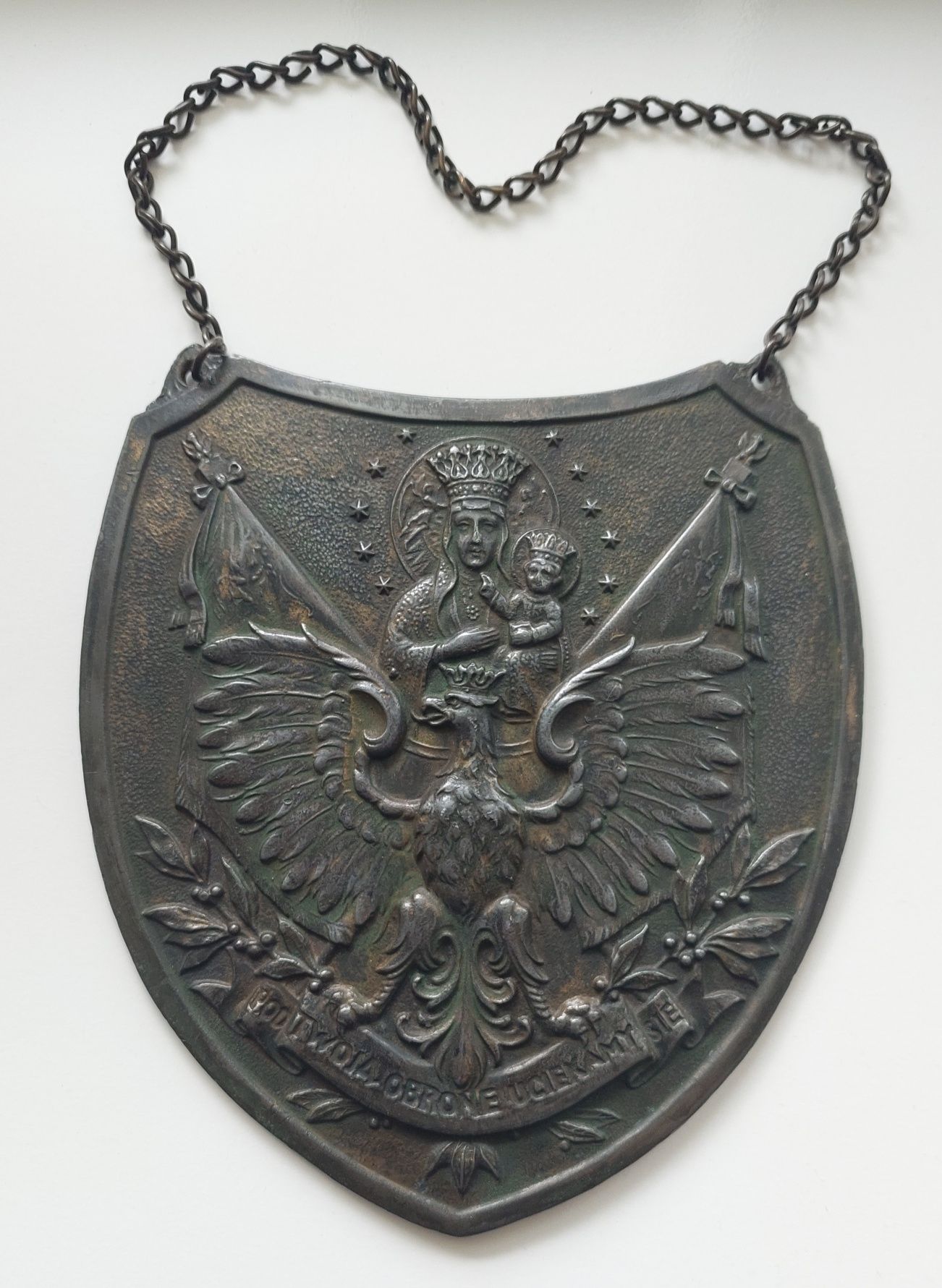 Polski ryngraf patriotyczny - duży i kompletny