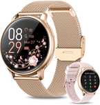 Smartwatch damski zegarek na rękę ze SpO2 cyklem menstruacyjnym, snu