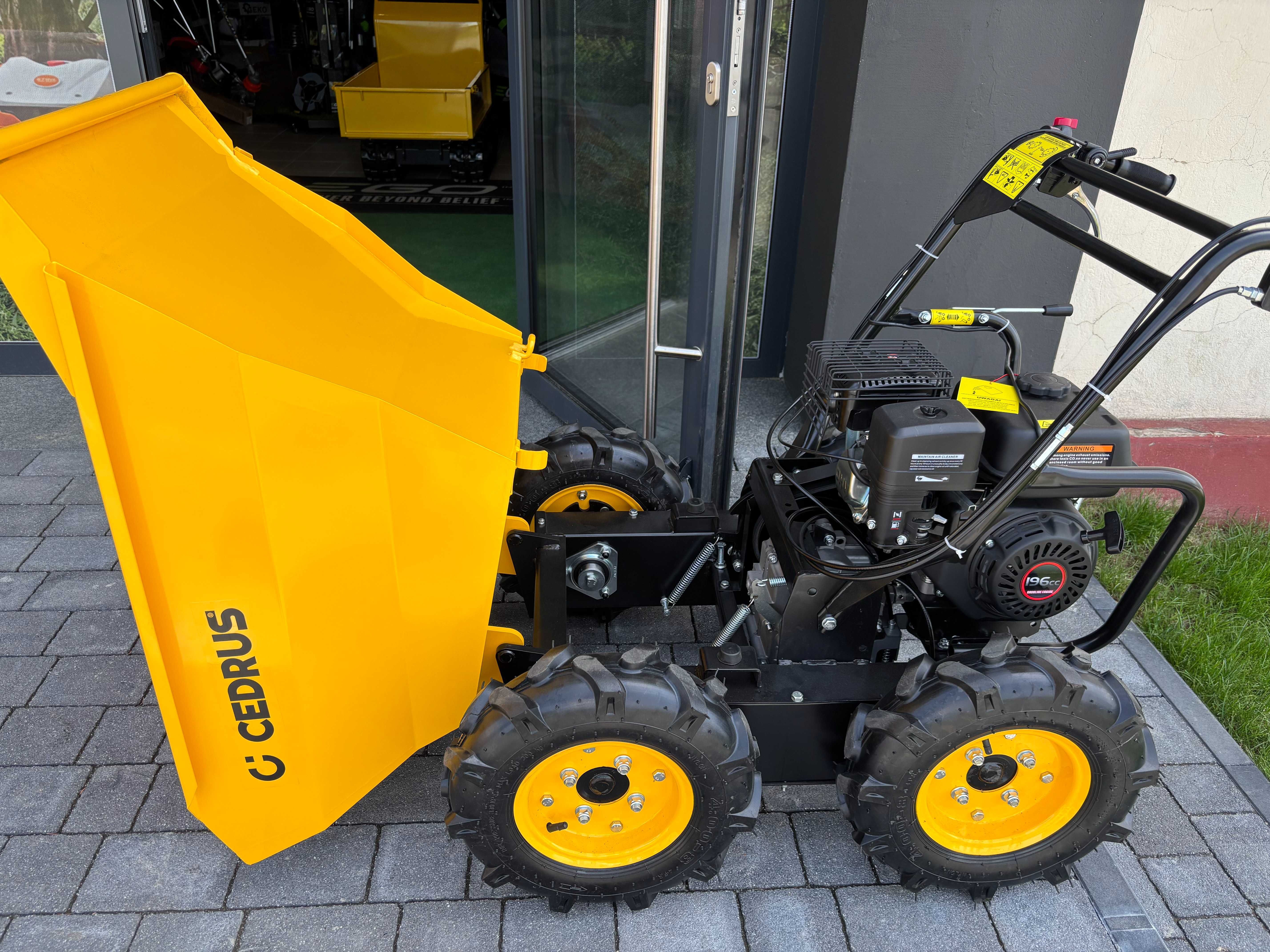 Taczka CEDRUS TR-300, z napędem, ładowność 500kg WYPOŻYCZENIE