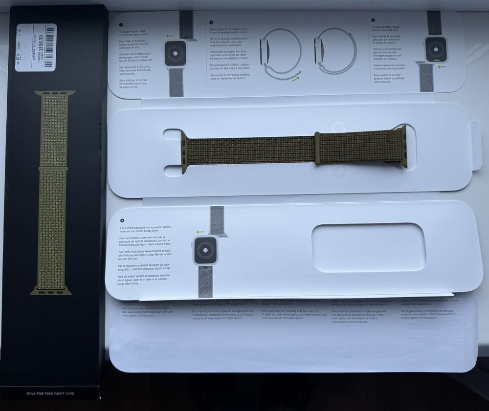 Ремешок Apple Watch Sport Loop Nike Olive Flak 44-45-49 mm