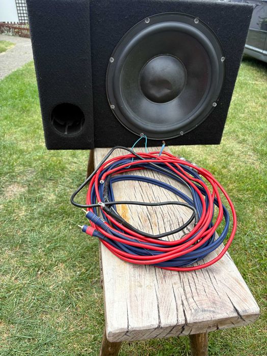 Zestaw Car Audio STX 500W + Wzmacniacz Axton C400x + Okablowanie