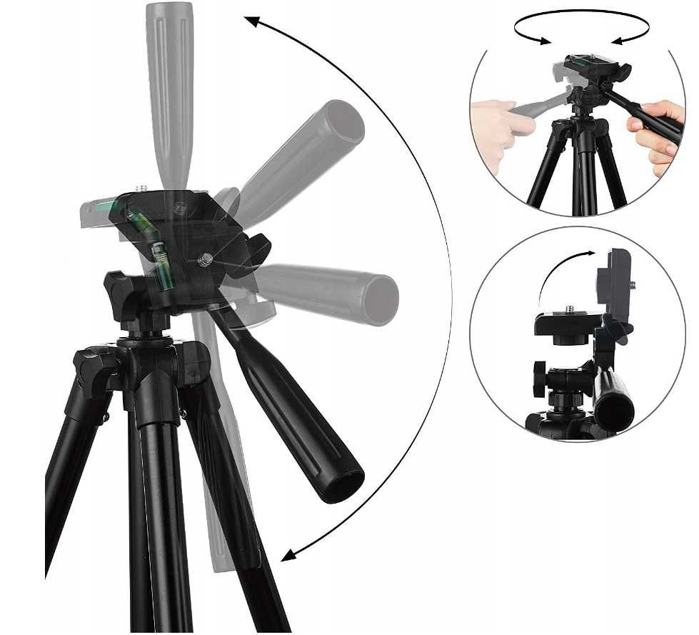 Statyw 4w1 Tripod 103cm Pilot UCHWYT NA TELEFON