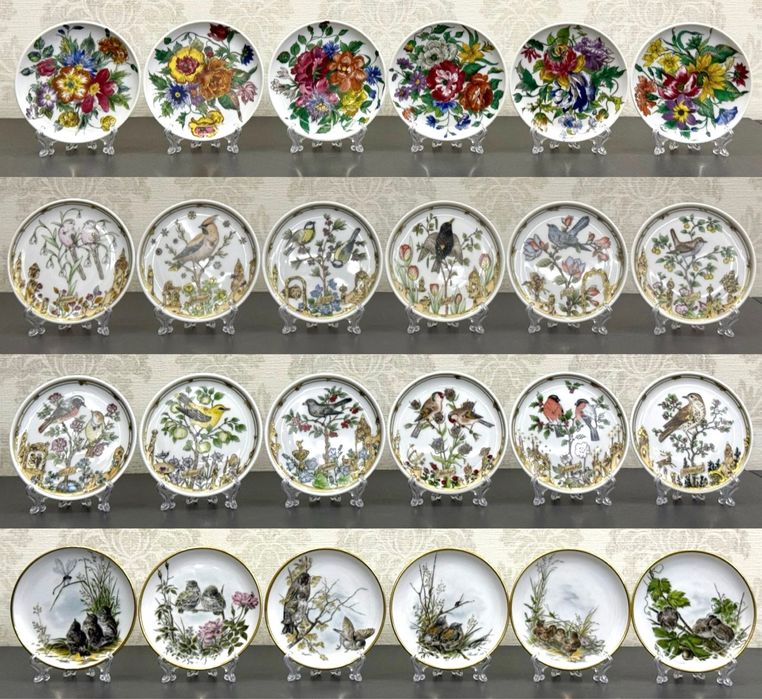 Коллекционные фарфоровые тарелки костеры фирмы Kaiser Hutschenreuther