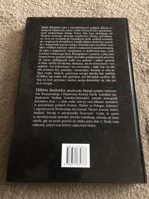 Elżbieta Baniewicz. Anna Dymna Ona to ja