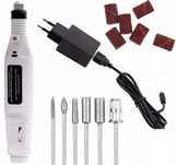 FREZARKA DO PAZNOKCI do manicure pedicure 9W z frezami w komplecie
