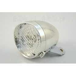 Lampa rowerowa przednia Retro 3 LED srebrna