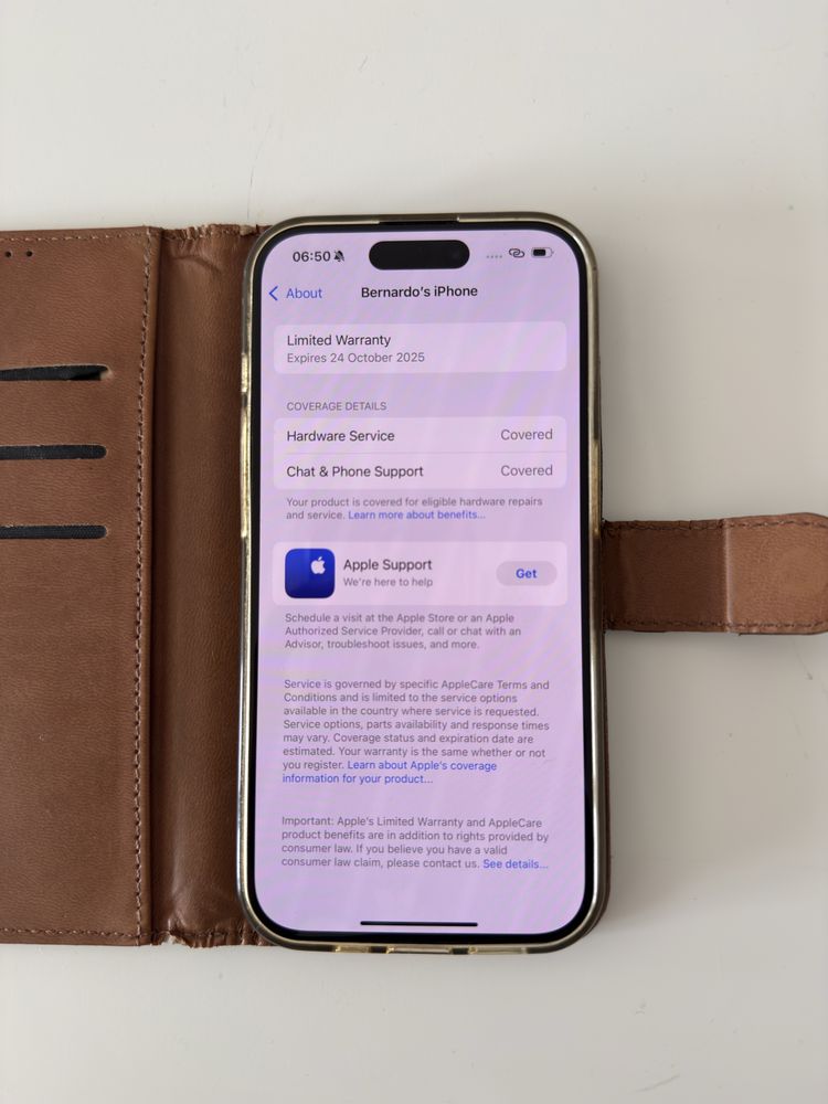 Apple iPhone 15 Pro 128GB 94% “ azul marinho “ + todos os acessórios