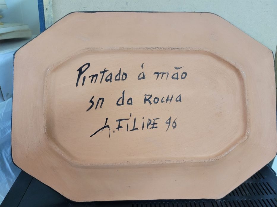 Quadro/Travessa pintado à mão  (Senhora da