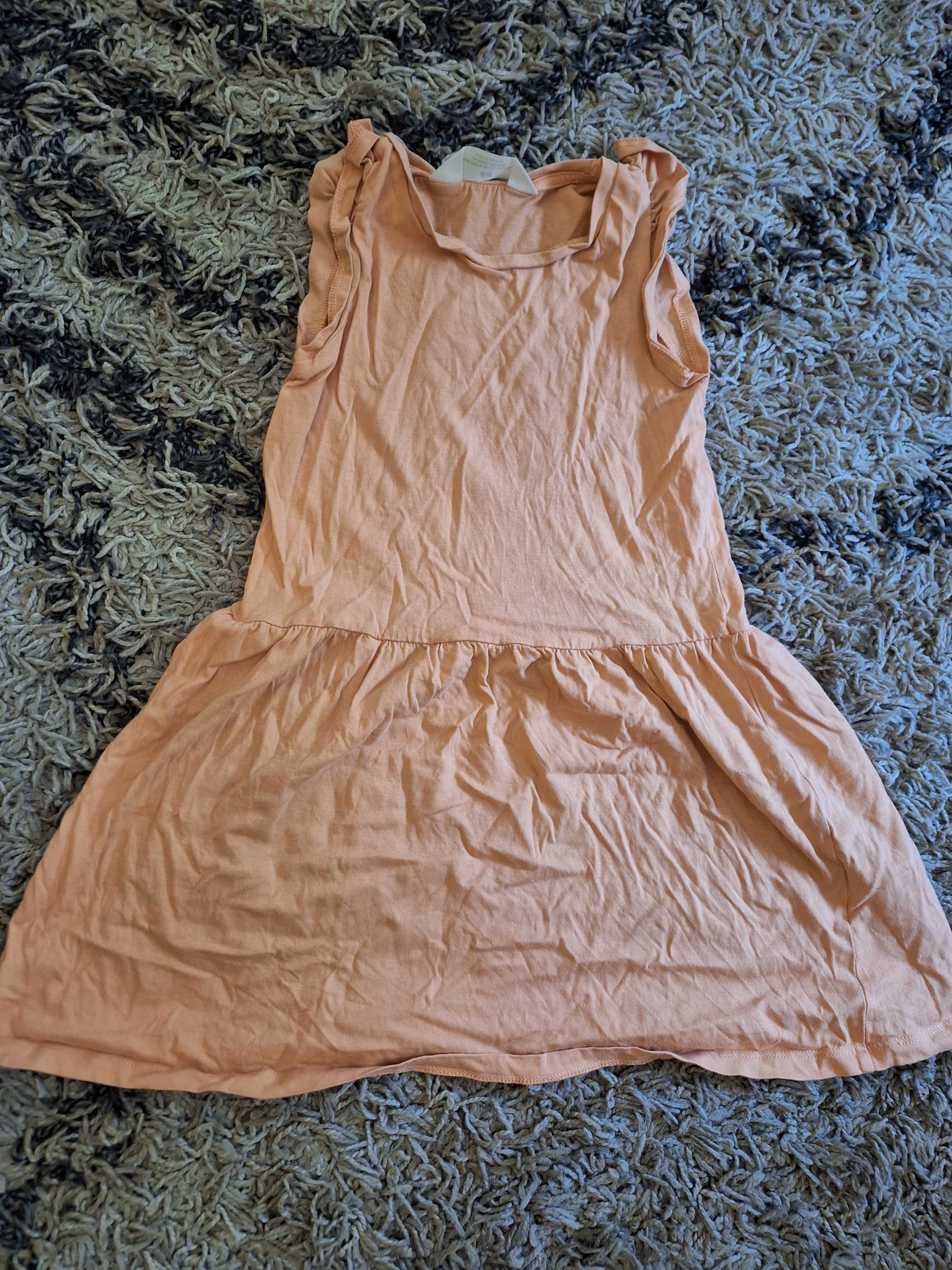 Sukienka 116 hm pomaranczowa