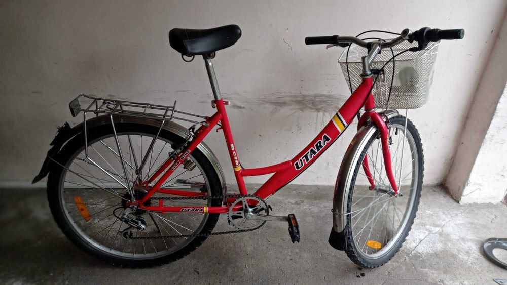 Rower damski z koszykiem