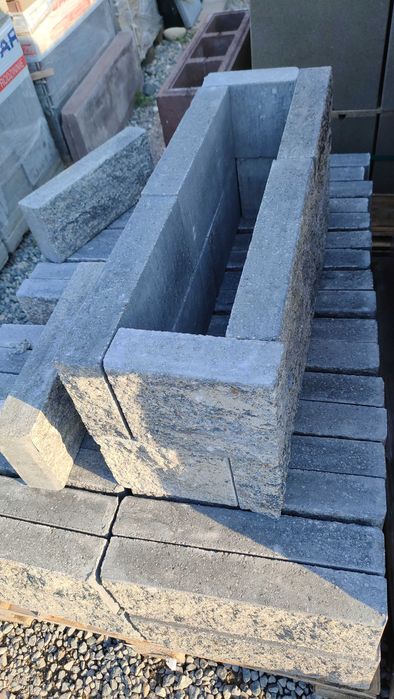 Bloczek uniwersalny do budowy grilla palisada obrzeże cegła łupana mur