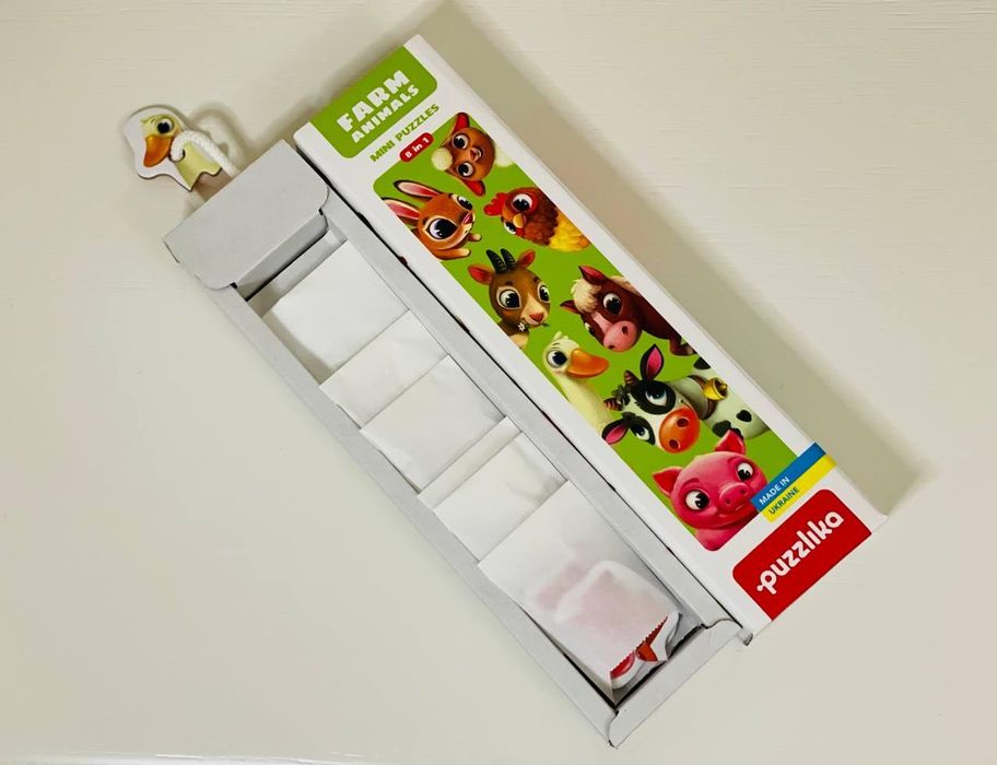 Пазли puzzlika тварини ферми 32x4x8,5 см