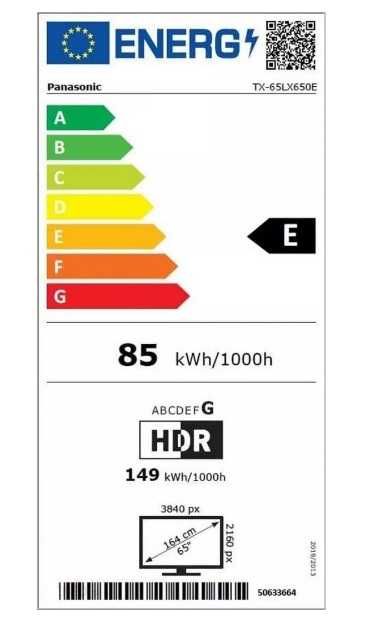Telewizor Panasonic TX-65LX650E: 4K UHD, Wi-Fi,Smart,Bluetooth,Android