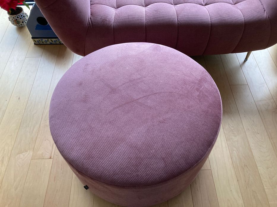 Sofá bombazina cor-de-rosa Antarte