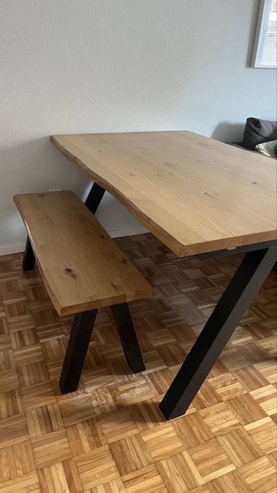 Mesa de jantar 4 lugares + extensão adicional JSKY (oferta do banco)